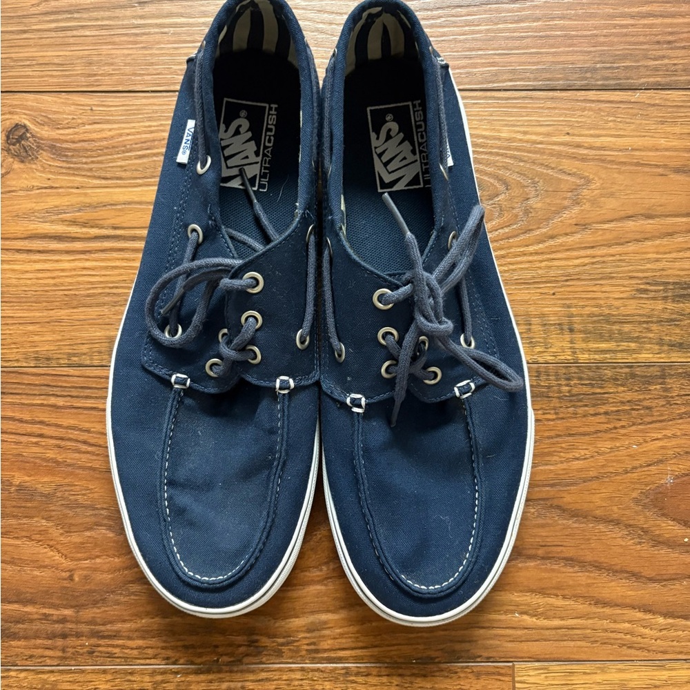 Vans Men's Dark Blue Boat Shoes
